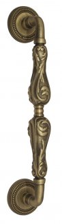 VNZ584 Дверная ручка скоба VENEZIA MONTE CRISTO  D3 315мм (260мм) матовая бронза латунь Италия