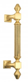 VNZ3201 Дверная ручка скоба VENEZIA IMPERIONE 365мм (235мм) французское золото/коричневый латунь Ита