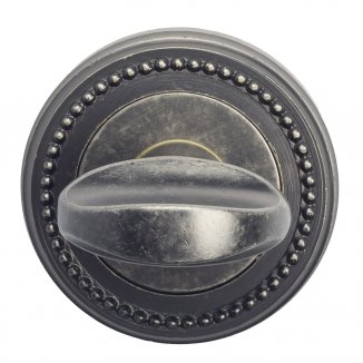 VNZ703 Фиксатор поворотный на круглой розетке VENEZIA WC 2 D3 античное серебро классика латунь Итали