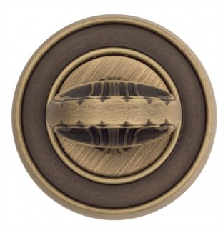 VNZ1894 Фиксатор поворотный на круглой розетке VENEZIA WC 4 D6 матовая бронза классика латунь Италия