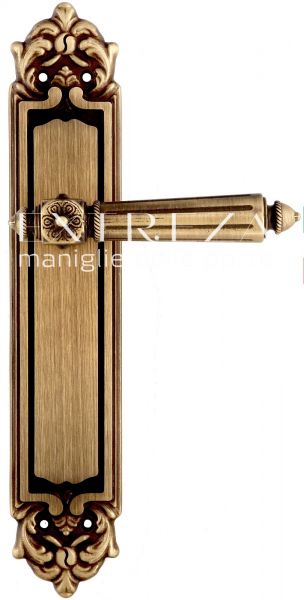 117582 Дверная ручка на планке PL02 EXTREZA LEON 303 матовая бронза F03 классика многослойное гальва