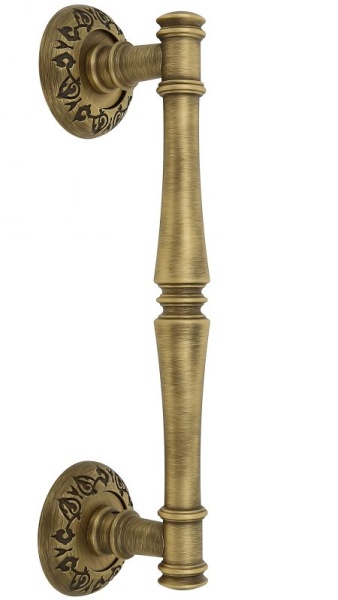 123523 Дверная ручка скоба EXTREZA PIERO 326 матовая бронза F03 классика многослойное гальваническое