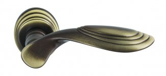 CLB021 Дверная ручка на круглой розетке COLOMBO Cameo DB41RSB-BR бронза модерн многослойное гальвани