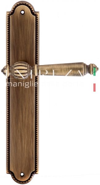 121097 Дверная ручка на планке PL03 EXTREZA DANIEL 308  матовая бронза F03 классика многослойное гал