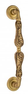 VNZ971 Дверная ручка скоба VENEZIA MONTE CRISTO  D1 310мм (260мм) матовое золото латунь Италия