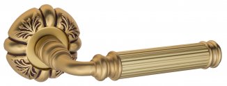 VNZ4015 Дверная ручка на круглой розетке VENEZIA MOSCA D5 французское золото классика латунь Италия