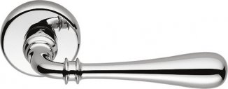CLB198 Дверная ручка на круглой розетке COLOMBO Ida ID31RSB-CR полированный хром модерн многослойное