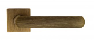 FCT097 Дверная ручка на квадратной розетке Fratelli Cattini NEVADA 8-BY матовая бронза zamak (ЦАМ) И
