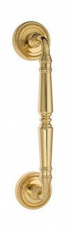 VNZ607 Дверная ручка скоба VENEZIA VIGNOLE D3 265мм (210мм) полированная латунь Италия