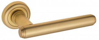 VNZ3942 Дверная ручка на круглой розетке VENEZIA EXA D1 французское золото классика латунь Италия