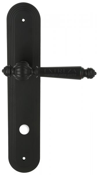119414 Дверная ручка на планке PL05 EXTREZA DANIEL 308  WC матовый черный F22 классика многослойное 
