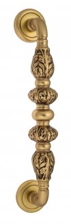 VNZ967 Дверная ручка скоба VENEZIA LUCRECIA  D1 300мм (250мм) французское золото латунь Италия