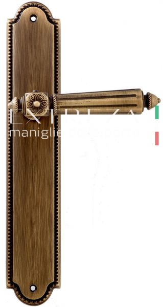 117586 Дверная ручка на планке PL03 EXTREZA LEON 303 матовая бронза F03 классика многослойное гальва