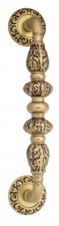 VNZ970 Дверная ручка скоба VENEZIA LUCRECIA  D4 310мм (250мм) французское золото/коричневый латунь И