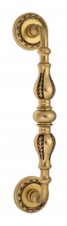 VNZ964 Дверная ручка скоба VENEZIA GIFESTION  D2 283мм (230мм) французское золото/коричневый латунь 
