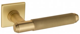 VNZ3952 Дверная ручка на круглой розетке VENEZIA EXA ZIG FSS французское золото классика латунь Итал