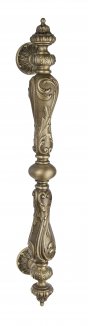 VNZ575 Дверная ручка скоба VENEZIA MARGHERITA 625мм (465мм) матовая бронза латунь Италия