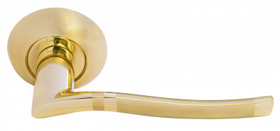 75691 Ручка на круглой розетке Morelli  MH-04 SG матовое золото стандартная cовременная классика zam