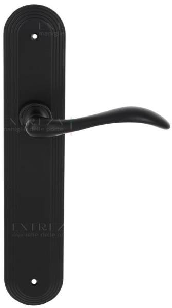 117285 Дверная ручка на планке PL05 EXTREZA AGATA 310 матовый черный F22 классика многослойное гальв