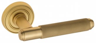 VNZ3949 Дверная ручка на круглой розетке VENEZIA EXA ZIG D6 французское золото классика латунь Итали