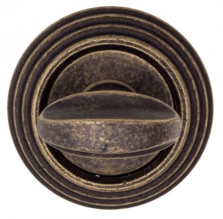 VNZ2388 Фиксатор поворотный на круглой розетке VENEZIA WC 2 D8 античная бронза классика латунь Итали
