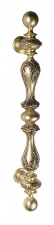 VNZ756 Дверная ручка скоба VENEZIA PALAZZO 640мм (445мм) французское золото/коричневый латунь Италия
