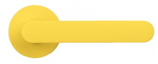 CLB431 Дверная ручка на круглой розетке COLOMBO ONE CC11RSB-C09 желтый модерн многослойное гальванич
