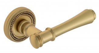 VNZ3226 Дверная ручка на круглой розетке VENEZIA CALLISTO D3 французское золото/коричневый классика 