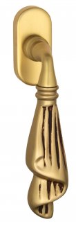 VNZ1760 Ручка оконная VENEZIA OPERA  FW французское золото/коричневый латунь Италия