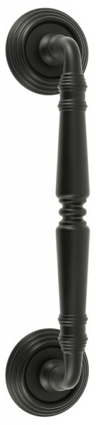117446 Дверная ручка скоба EXTREZA PETRA 304 матовый черный F22 классика многослойное гальваническое