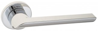 FCT841 Дверная ручка на круглой розетке Fratelli Cattini WOO 7-FS-CR полированный хром zamak (ЦАМ) И