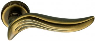 CLB061 Дверная ручка на круглой розетке COLOMBO Piuma AR11RSB-BR бронза модерн многослойное гальвани