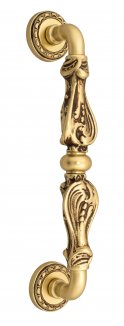 VNZ960 Дверная ручка скоба VENEZIA FLORENCE  D2 313мм (260мм) французское золото/коричневый латунь И
