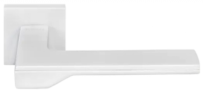 126441 Ручка на квадратной розетке Morelli MH-49 белый тонкая модерн многослойное гальваническое пок