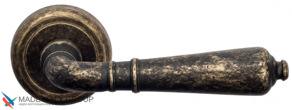 FCT778 Дверная ручка на круглой розетке Fratelli Cattini VIGNOLE D1-BA античная бронза zamak (ЦАМ) И