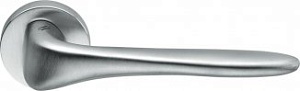CLB050 Дверная ручка на круглой розетке COLOMBO Madi AM31RSB-CM матовый хром классика многослойное г