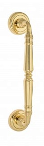VNZ599 Дверная ручка скоба VENEZIA VIGNOLE D1 260мм (210мм) полированная латунь Италия