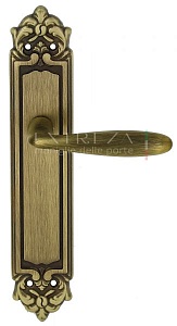 122632 Дверная ручка на планке PL02 EXTREZA VIGO 324 матовая бронза F03 классика многослойное гальва