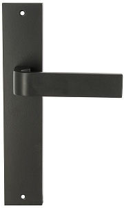 119121 Дверная ручка на планке PL11 EXTREZA SOUND 106 матовый черный F22 модерн многослойное гальван