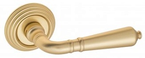 VNZ4137 Дверная ручка на круглой розетке VENEZIA VIGNOLE D8 французское золото классика латунь Итали