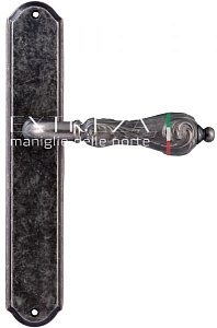 121978 Дверная ручка на планке PL01 EXTREZA GRETA 302 античное серебро F45 классика многослойное гал