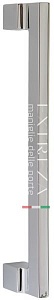 96898 Дверная ручка скоба EXTREZA ROKSI 107 полированный хром F04 модерн zamak (ЦАМ) Италия