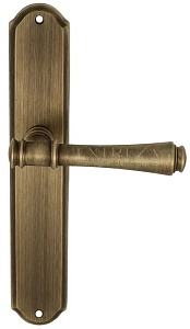 121142 Дверная ручка на планке PL01 EXTREZA PIERO 326 матовая бронза F03 классика многослойное гальв