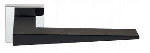 VNZ3186 Дверная ручка на квадратной розетке VENEZIA UNIQUE PHILIP черный модерн zamak (ЦАМ) Италия