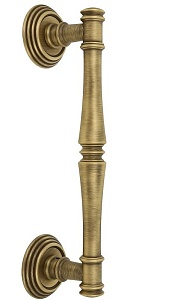 123524 Дверная ручка скоба EXTREZA PIERO 326 матовая бронза F03 классика многослойное гальваническое