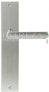 122843 Дверная ручка на планке PL11 EXTREZA AQUA 113 матовый хром F05 модерн многослойное гальваниче