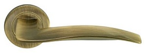 75867 Ручка на круглой розетке Morelli NC-6  кофе тонкая модерн латунь Италия
