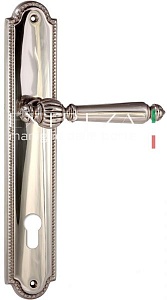 121306 Дверная ручка на планке PL03 EXTREZA DANIEL 308  CYL полированный никель F21 классика многосл