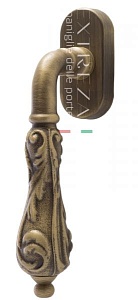 123035 Ручка оконная EXTREZA GRETA 302 F03 матовая бронза латунь Италия