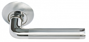 75708 Ручка на круглой розетке Morelli КОЛОННА MH-03 матовый никель стандартная cовременная классика